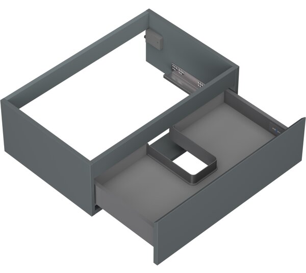 Mexen Orio, mobilier baie 70 cm, 1 sertar, grafit mat, 91A10-07023-1-BF66