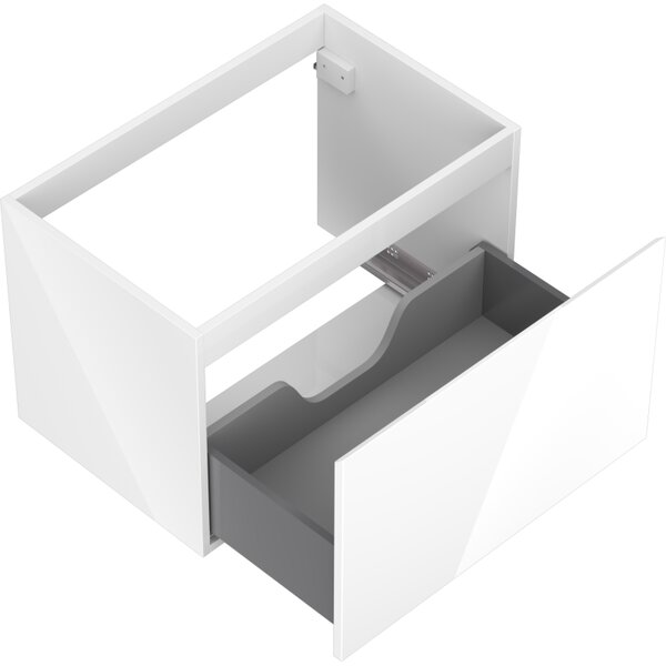 Mexen Orio, mobilier baie 70 cm, 1 sertar, alb lucios, 91A10-07047-1-BF00