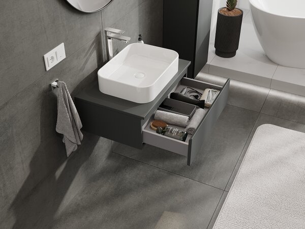 Mexen Orio, mobilier baie 70 cm, 1 sertar, grafit mat, 91A10-07023-1-BF66