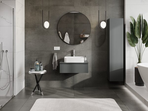 Mexen Orio, mobilier baie 70 cm, 1 sertar, grafit mat, 91A10-07023-1-BF66