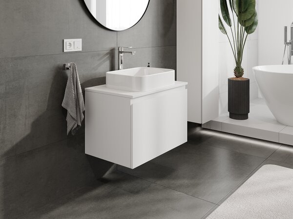 Mexen Orio, mobilier baie 70 cm, 1 sertar, alb mat, 91A10-07047-1-BF01