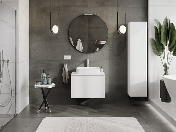 Mexen Orio, mobilier baie 70 cm, 1 sertar, alb mat, 91A10-07047-1-BF01
