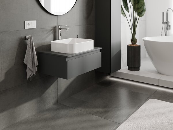 Mexen Orio, mobilier baie 70 cm, 1 sertar, grafit mat, 91A10-07023-1-BF66
