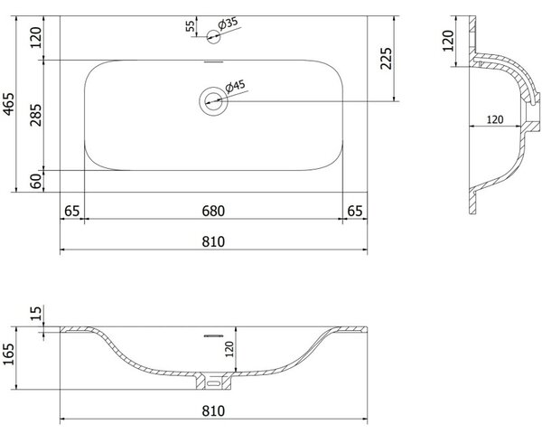 Mexen Orio, mobilier baie 80 cm cu lavoar Vela, 2 sertare, alb lucios, 91A10-08047-2-BFF00-W23M00