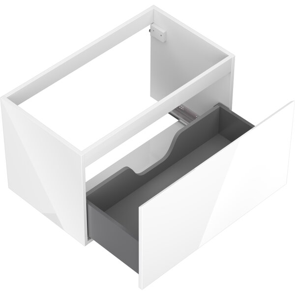 Mexen Orio, mobilier baie 80 cm, 1 sertar, alb lucios, 91A10-08047-1-BF00