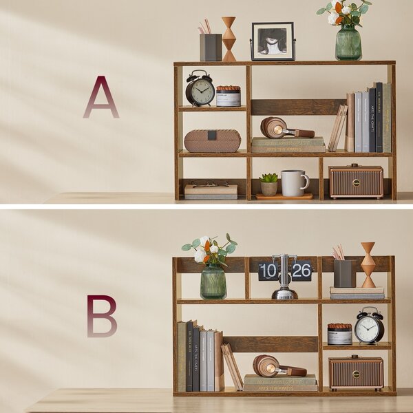 Biblioteca Vasagle, Maro Rustic, LBC815B02, 80 x 20 x 50 cm