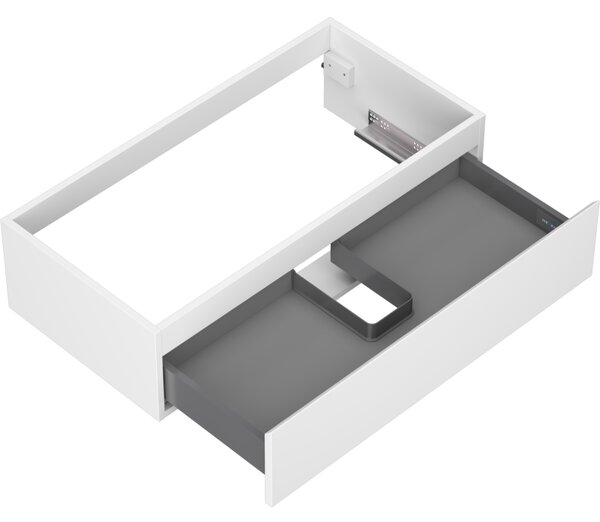 Mexen Orio, mobilier baie 90 cm, 1 sertar, alb mat, 91A10-09023-1-BF01