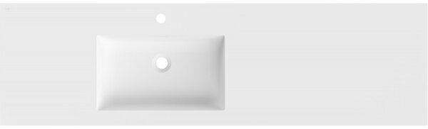 Chiuvetă sub blat Mexen Otis, stânga, 161 × 46,5 cm, alb mat, 25181601L