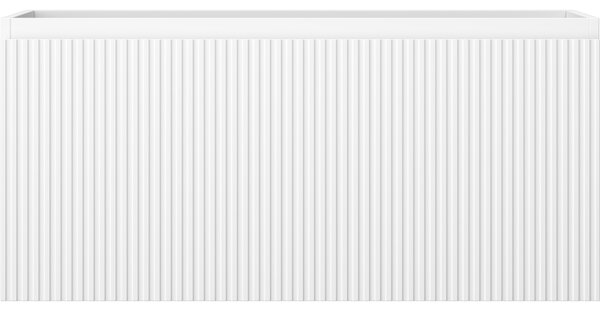 Mexen Rivel, mobilier baie 100 cm, 1 sertar, canelat, alb mat, 91A20-10047-1-BF01