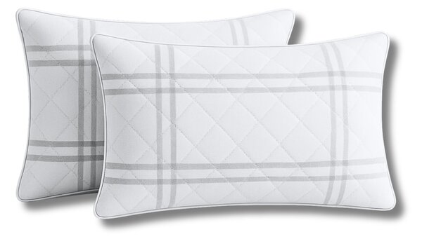 Set 2 Perne matlasate Grid Confort 50x70 cm