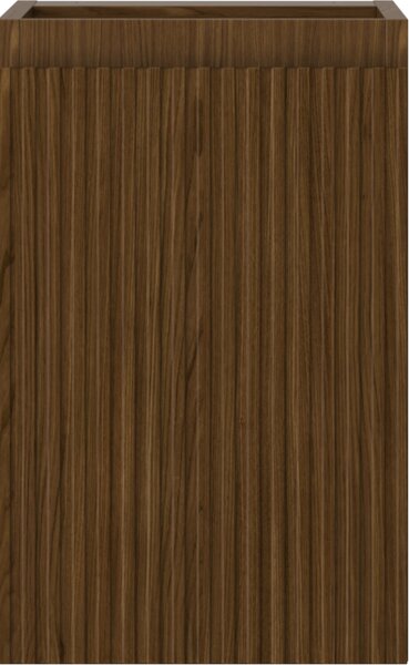 Mexen Rivel, mobilier baie 30 cm, 1 ușă, canelat, nuc, 91A21-03047-1-BF86
