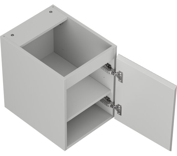 Mexen Rivel, mobilier baie 35 cm, 1 ușă, cu caneluri, gri mat, 91A21-03547-1-BF62