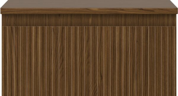 Mexen Rivel, mobilier de baie 50 cm cu blat, 1 sertar, canelat, nuc, 91A20-05023-1-BFC86