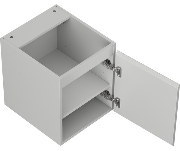 Mexen Rivel, mobilier baie 40 cm, 1 ușă, cu caneluri, gri mat, 91A21-04047-1-BF62