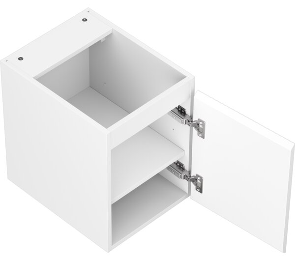 Mexen Rivel, mobilier de baie 35 cm, 1 ușă, cu caneluri, alb mat, 91A21-03547-1-BF01