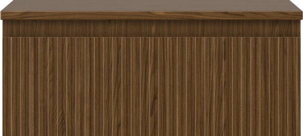 Mexen Rivel, mobilier de baie 60 cm cu blat, 1 sertar, canelat, nuc, 91A20-06023-1-BFC86