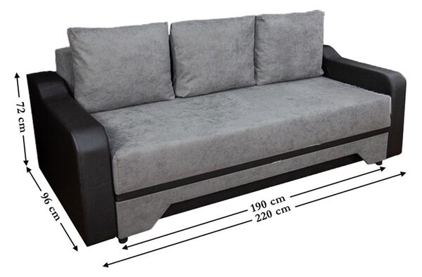 Canapea Extensibilă Royal Bonell Mini, Maro deschis