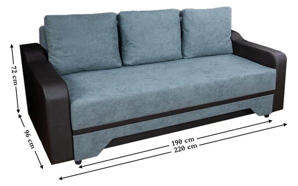 Canapea Extensibilă Royal Bonell Mini, Gri antracit