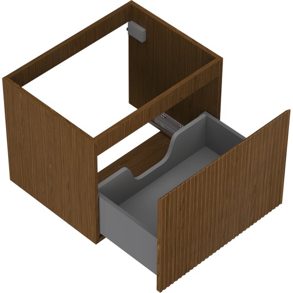 Mexen Rivel, mobilier baie 60 cm, 1 sertar, canelat, nuc, 91A20-06047-1-BF86