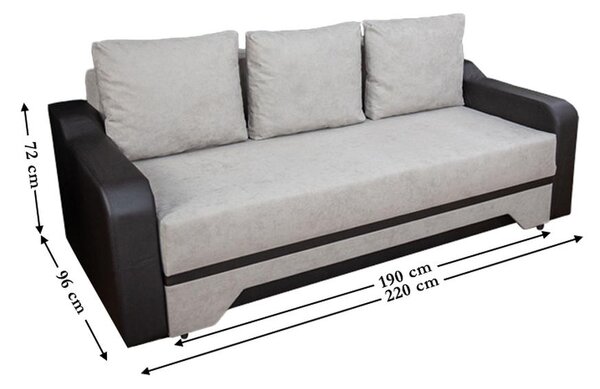 Canapea Extensibilă Royal Bonell Mini, Crem deschis
