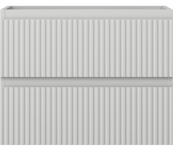Mexen Rivel, mobilier baie 60 cm, 2 sertare, canelat, gri mat, 91A20-06047-2-BFF62