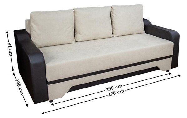 Canapea Extensibilă Royal Memory Max, Bej deschis