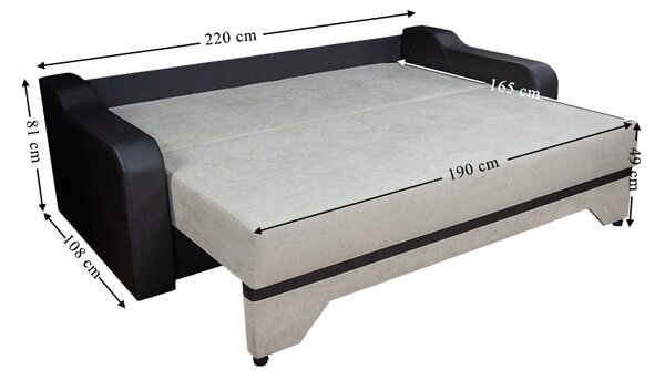Canapea Extensibilă Royal Memory Max, Bej deschis