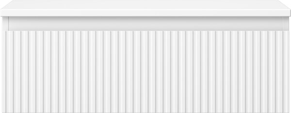 Mexen Rivel, mobilier de baie 70 cm cu blat, 1 sertar, canelat, alb mat, 91A20-07023-1-BFC01
