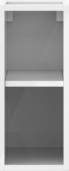 Mexen Box-A, dulap deschis cu raft 20 cm, alb lucios, 91AX2-0200-470-0-00