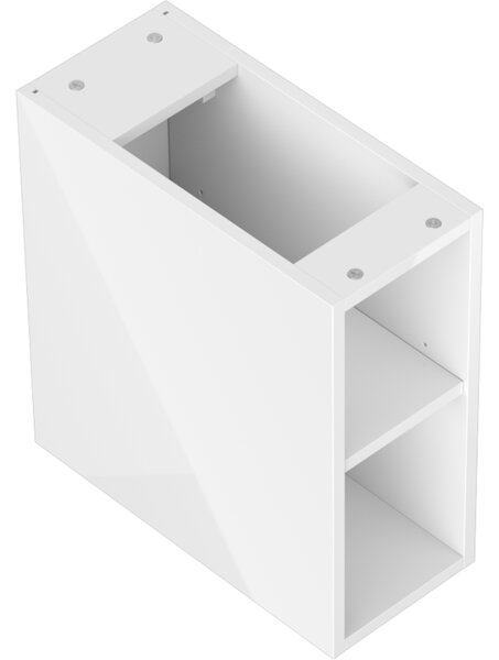 Mexen Box-A, dulap deschis cu raft 20 cm, alb lucios, 91AX2-0200-470-0-00