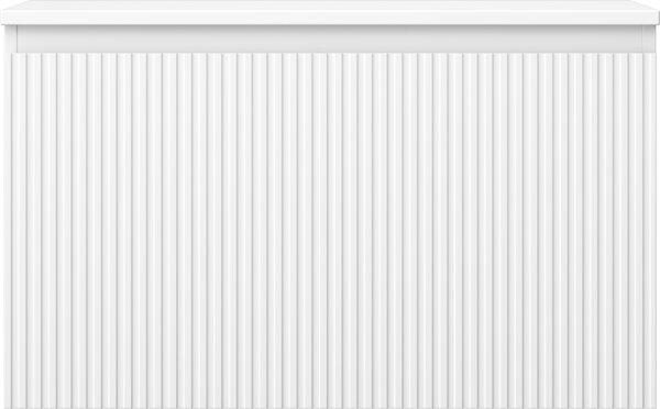 Mexen Rivel, mobilier de baie 80 cm cu blat, 1 sertar, canelat, alb mat, 91A20-08047-1-BFC01