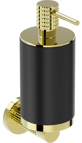 Mexen Triv, dozator de săpun de perete, negru/auriu, 250ml, 70A33058-50B
