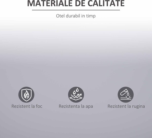 Vinsetto Dulap pentru Documente cu Raft Reglabil și Încuietoare de Siguranță, 80x40x92,5 cm, Gri | Aosom Romania