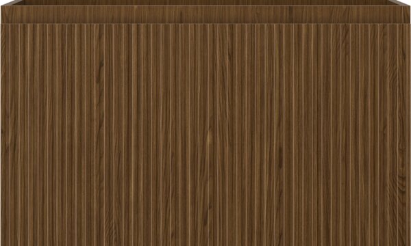 Mexen Rivel, mobilier baie 80 cm, 1 sertar, canelat, nuc, 91A20-08047-1-BF86