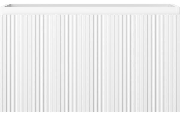 Mexen Rivel, mobilier baie 80 cm, 1 sertar, canelat, alb mat, 91A20-08047-1-BF01