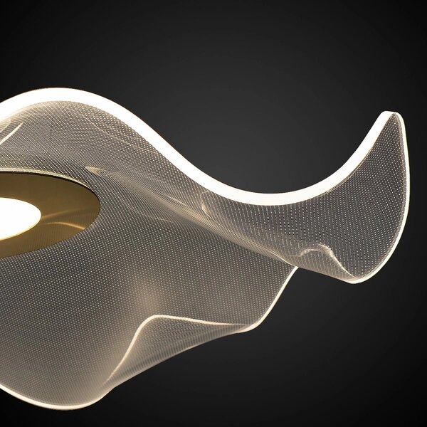 Altavola Design Velo lampă de tavan 1x30 W transparent-auriu LA101/CE2_gold