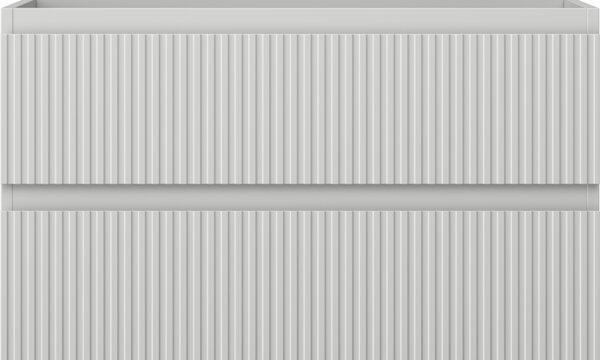 Mexen Rivel, mobilier baie 80 cm, 2 sertare, canelat, gri mat, 91A20-08047-2-BFF62