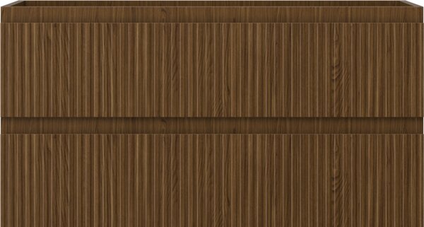 Mexen Rivel, mobilier baie 90 cm, 2 sertare, canelat, nuc, 91A20-09047-2-BFF86