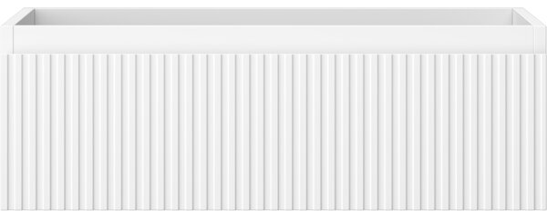 Mexen Rivel, mobilier baie sub lavoar 70 cm, 1 sertar, canelat, alb mat, 91A20-07023-1-BF01