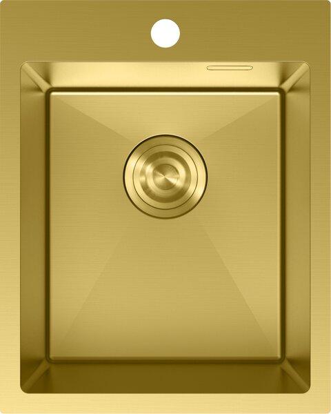 Chiuvetă Mexen Solix, din oțel inoxidabil cu 1 compartiment, 400 x 500 mm, auriu periat, 6406401000-55