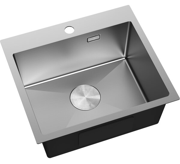 Chiuvetă Mexen Solix, din oțel inoxidabil cu 1 compartiment, 500 x 450 mm, oțel periat, 6402501000-01