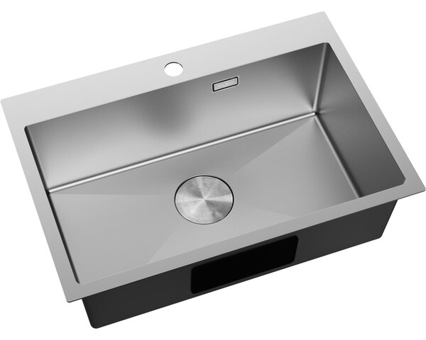 Chiuvetă Mexen Solix, din oțel inoxidabil cu 1 compartiment, 650 x 450 mm, oțel periat, 6403651000-01
