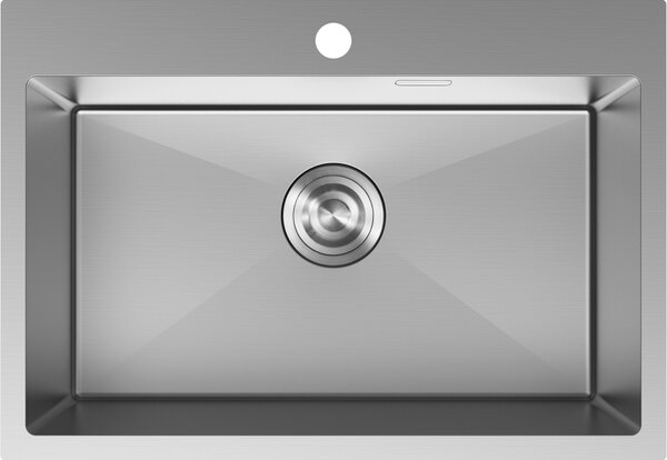 Chiuvetă Mexen Solix, din oțel inoxidabil cu 1 compartiment, 650 x 450 mm, oțel periat, 6403651000-01