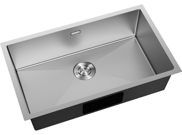 Chiuvetă Mexen Trixo din oțel inoxidabil cu 1 compartiment, 750 x 440 mm, oțel periat, 6415751000-01