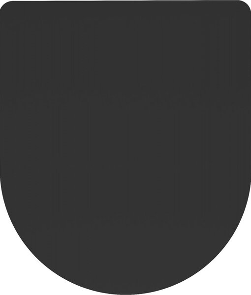 Mexen Mexen, scaun de toaletă subțire cu închidere lentă, duroplast, negru mat, 39224085