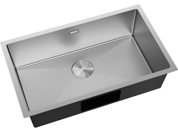 Chiuvetă Mexen Trixo din oțel inoxidabil cu 1 compartiment, 750 x 440 mm, oțel periat, 6415751000-01