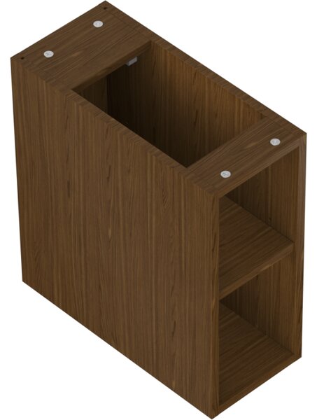 Mexen Box-A, dulap deschis cu raft 20 cm, nuc, 91AX2-0200-470-0-86