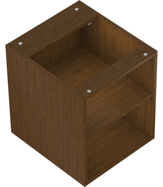 Mexen Box-A, dulap deschis cu raft 40 cm, nuc, 91AX2-0400-470-0-86