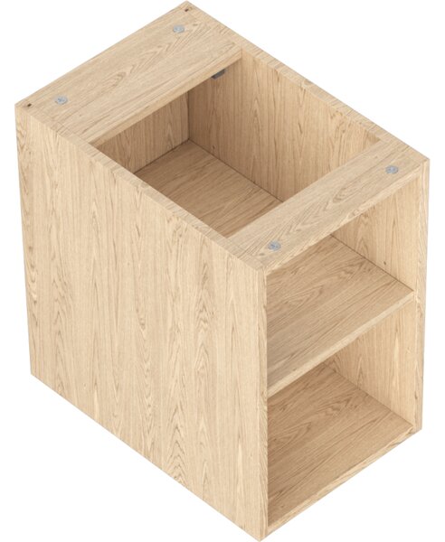 Mexen Box-A, dulap deschis cu raft 30 cm, stejar, 91AX2-0300-470-0-81