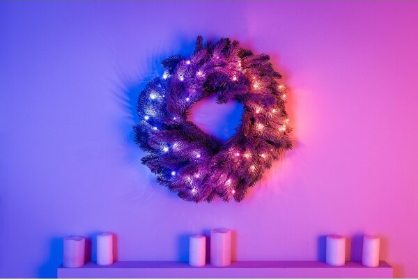 Twinkly GD20P4425P00 - Ghirlandă LED RGB reglabilă 50xLED, pr. 60 cm, Wi-Fi